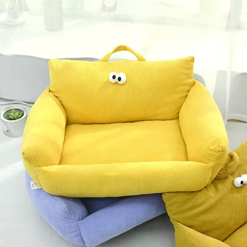 Cozy Puppy Sofa Bed – Warm Winter Pet Nest for Cats & Small Dogs