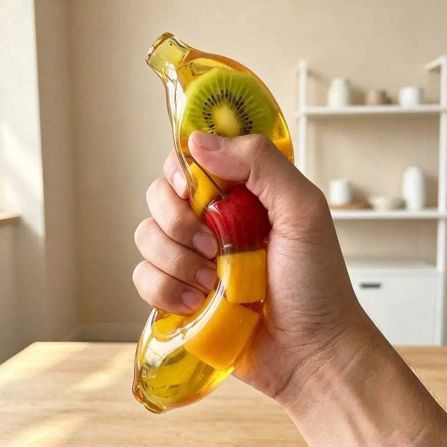 Fruit Banana Squeeze Toy – Squishy Sensory Stress Relief Toy