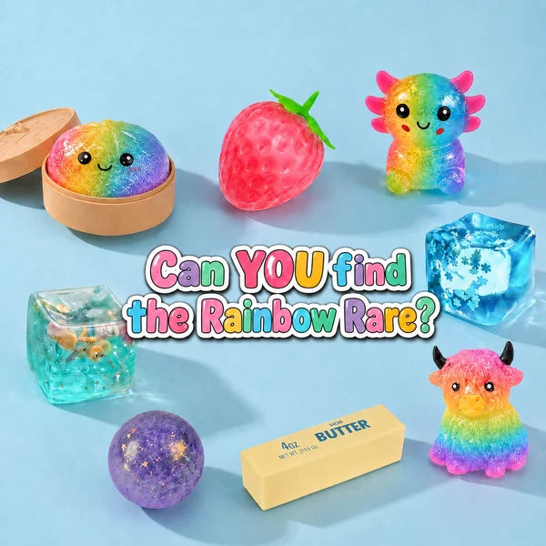 Squishy Fun Box – 8pc Sensory Squishy Toy Set, Random Styles