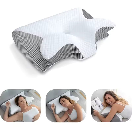 Memory Foam Lumbar Support Pillow – Adjustable Lower Back Cushion