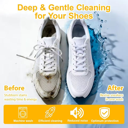360° Shoe Washing Machine Bag | Reusable Sneaker Cleaning & Protection Bag