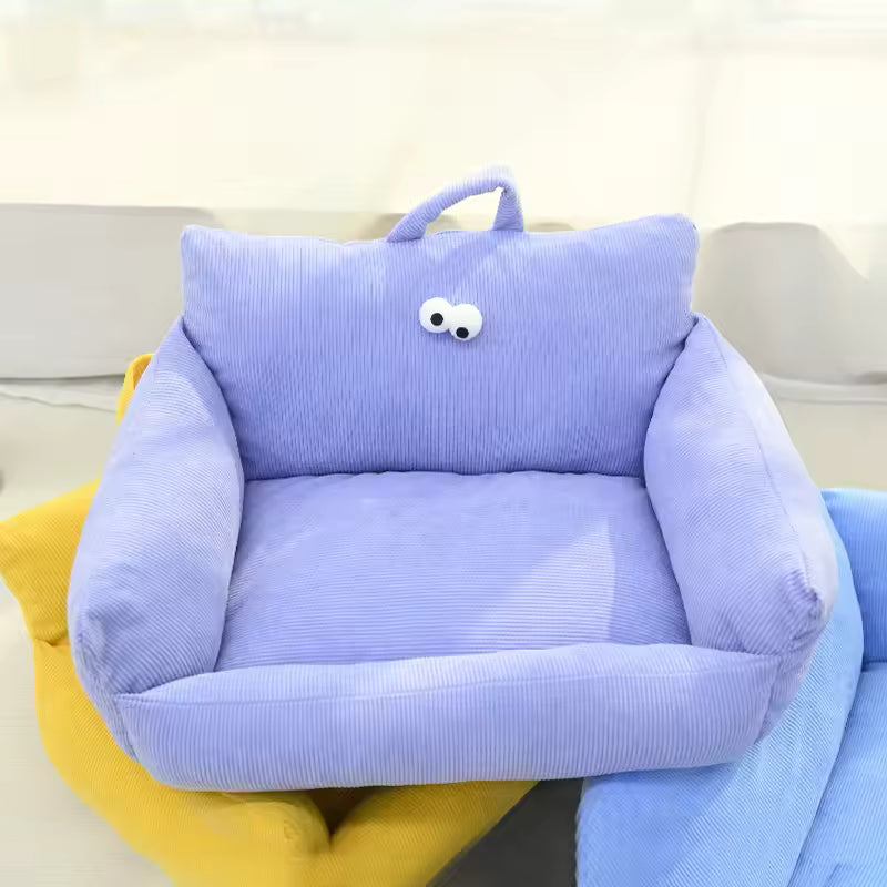 Cozy Puppy Sofa Bed – Warm Winter Pet Nest for Cats & Small Dogs