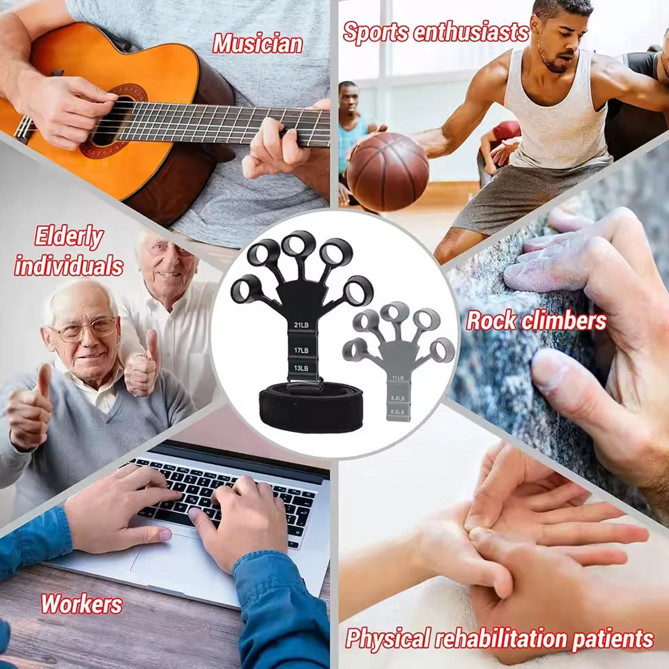 Silicone Gripster Hand Strengthener – Finger & Grip Training Tool