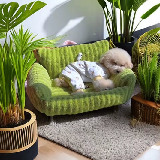 Cozy Puppy Sofa Bed – Warm Winter Pet Nest for Cats & Small Dogs