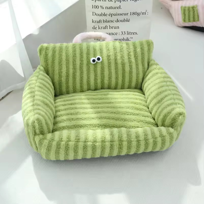 Cozy Puppy Sofa Bed – Warm Winter Pet Nest for Cats & Small Dogs