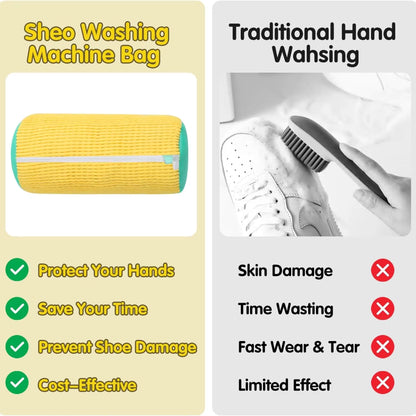 360° Shoe Washing Machine Bag | Reusable Sneaker Cleaning & Protection Bag