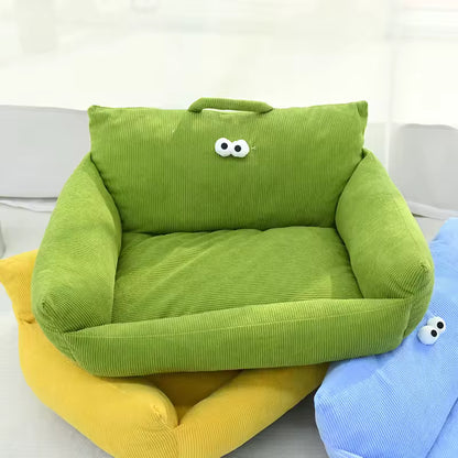 Cozy Puppy Sofa Bed – Warm Winter Pet Nest for Cats & Small Dogs