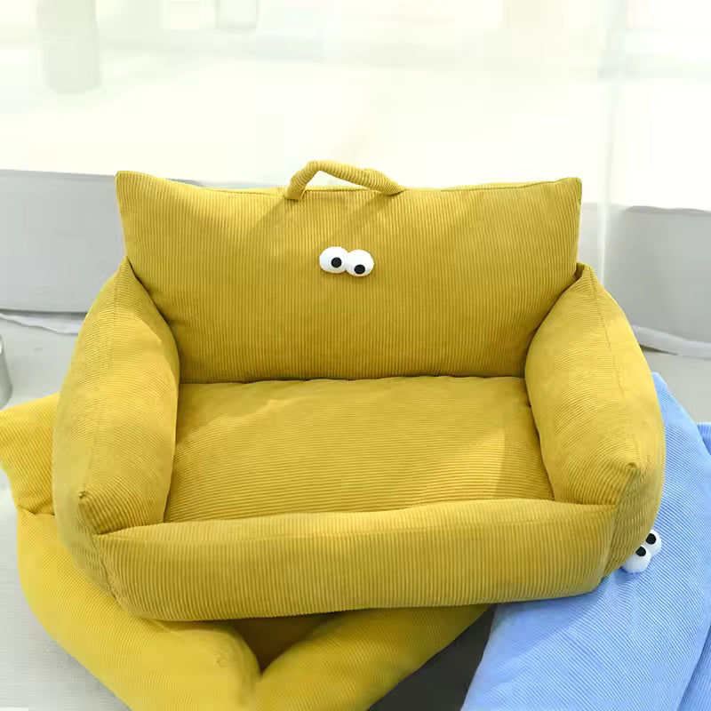 Cozy Puppy Sofa Bed – Warm Winter Pet Nest for Cats & Small Dogs