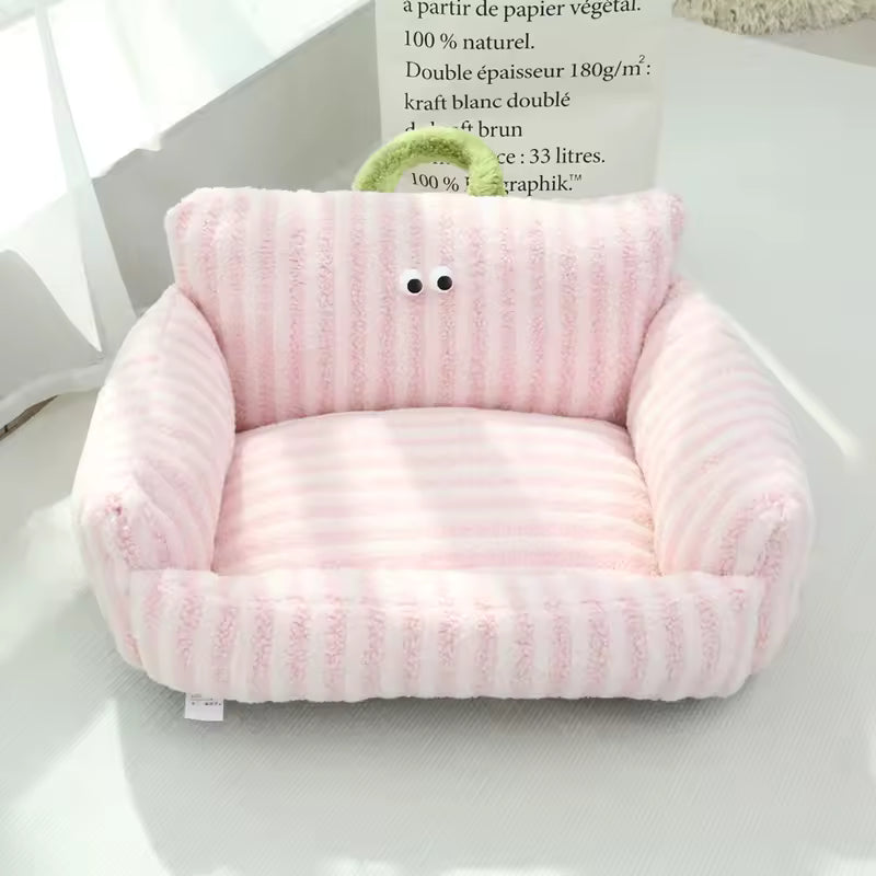 Cozy Puppy Sofa Bed – Warm Winter Pet Nest for Cats & Small Dogs