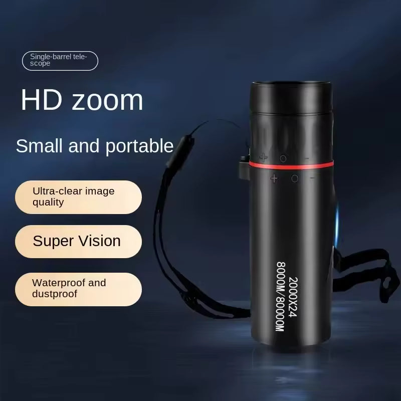 HD Monocular Telescope – Portable Outdoor Scope for Camping & Hunting