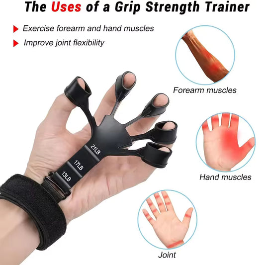 Silicone Gripster Hand Strengthener – Finger & Grip Training Tool