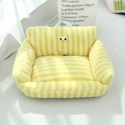 Cozy Puppy Sofa Bed – Warm Winter Pet Nest for Cats & Small Dogs