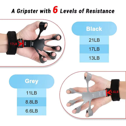 Silicone Gripster Hand Strengthener – Finger & Grip Training Tool