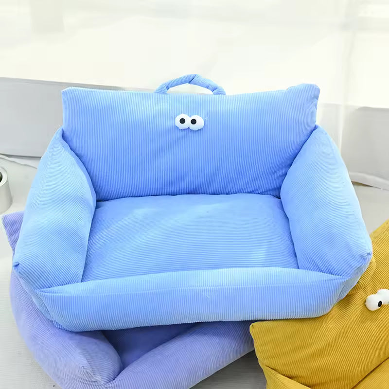 Cozy Puppy Sofa Bed – Warm Winter Pet Nest for Cats & Small Dogs