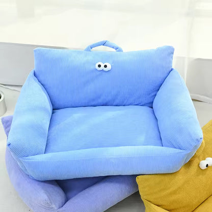 Cozy Puppy Sofa Bed – Warm Winter Pet Nest for Cats & Small Dogs