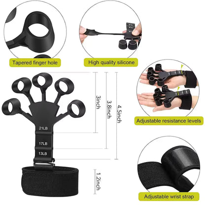 Silicone Gripster Hand Strengthener – Finger & Grip Training Tool
