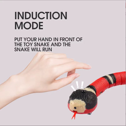 Smart Sensing Snake Cat Toy – USB Rechargeable Interactive Cat Teaser