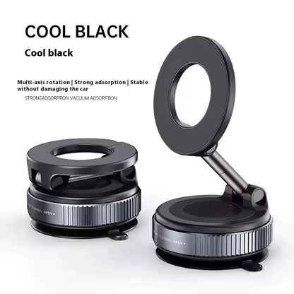 Magnetic Suction Phone Holder – 360° Rotating Car & Desk Mount