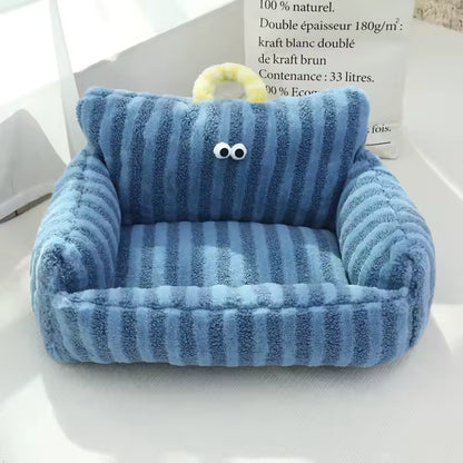 Cozy Puppy Sofa Bed – Warm Winter Pet Nest for Cats & Small Dogs