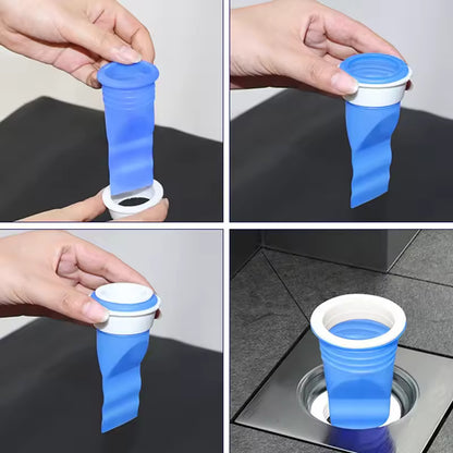 Silicone Anti-Odor Floor Drain Trap – Backflow Preventer for Bathroom & Kitchen
