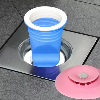 Silicone Anti-Odor Floor Drain Trap – Backflow Preventer for Bathroom & Kitchen