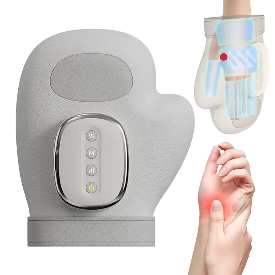 Cordless Electric Hand Massager – Vibration, Heat & Air Compression for Pain Relief
