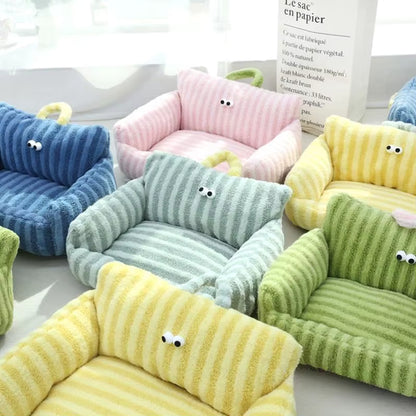 Cozy Puppy Sofa Bed – Warm Winter Pet Nest for Cats & Small Dogs