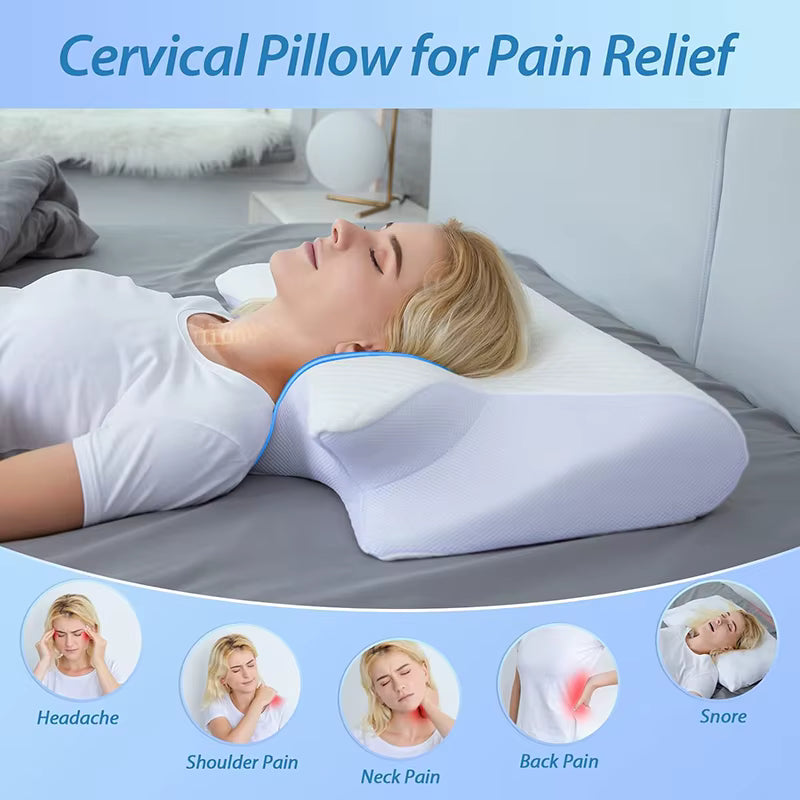 Memory Foam Lumbar Support Pillow – Adjustable Lower Back Cushion