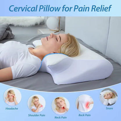 Memory Foam Lumbar Support Pillow – Adjustable Lower Back Cushion