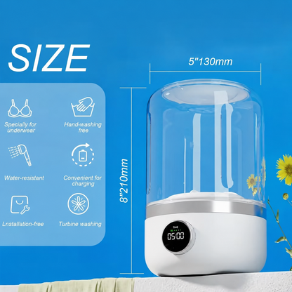 Wireless Portable Laundry Cup – Mini Travel Washer for Quick Cleaning