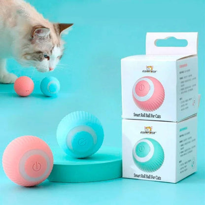 Smart Roll Ball for Cats – Self-Rolling Interactive Cat Toy