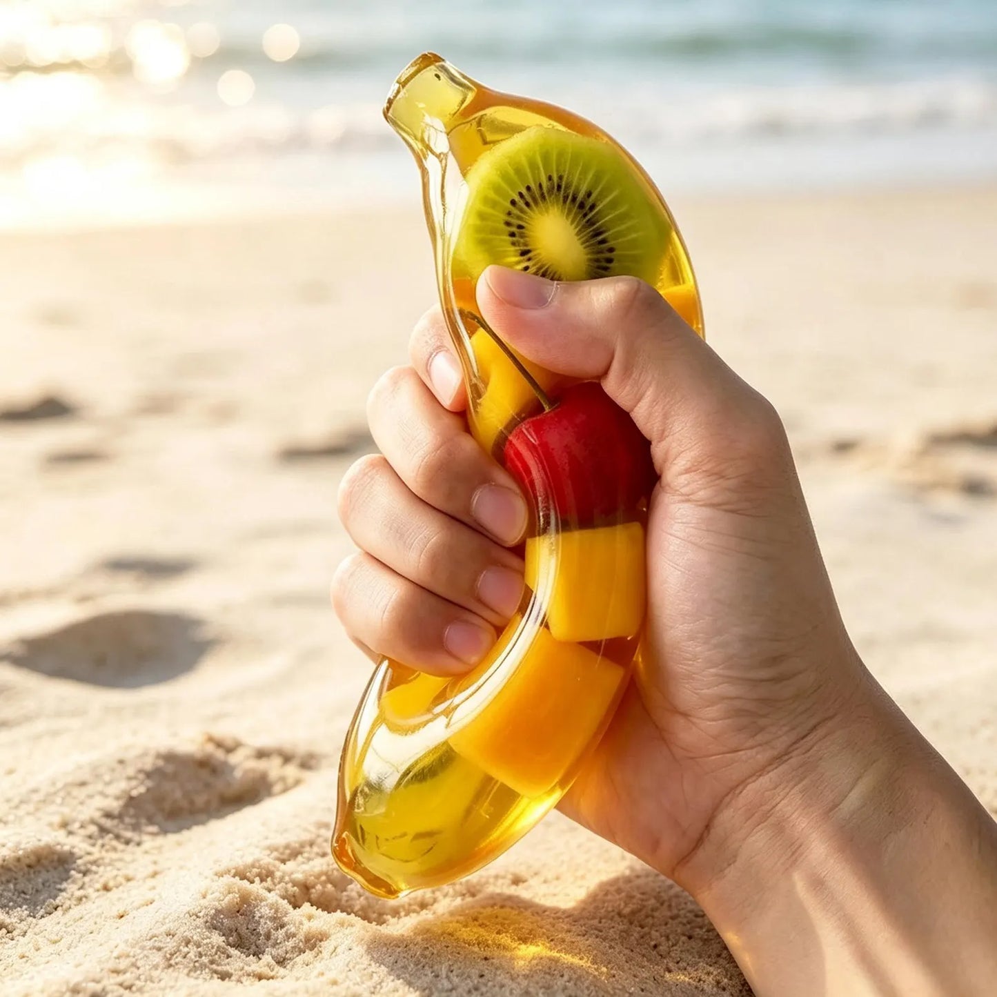 Fruit Banana Squeeze Toy – Squishy Sensory Stress Relief Toy
